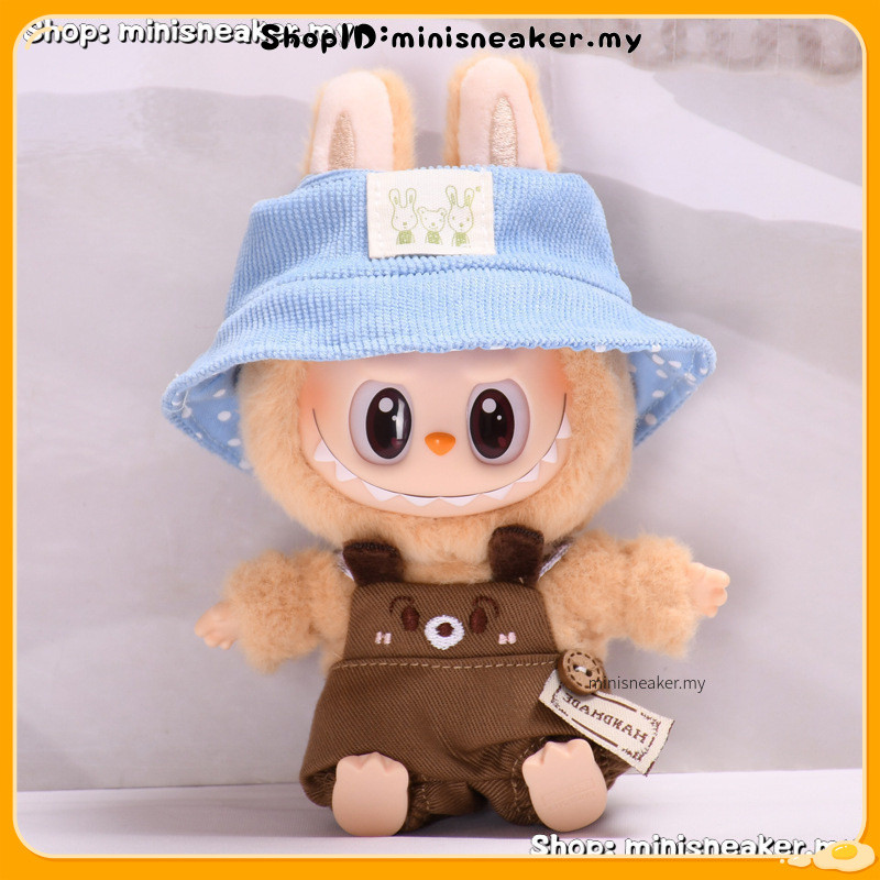 15cm 17cm Labubu Clothes Brown Cartoon Dog Overalls For Labubu V1 V2 ...