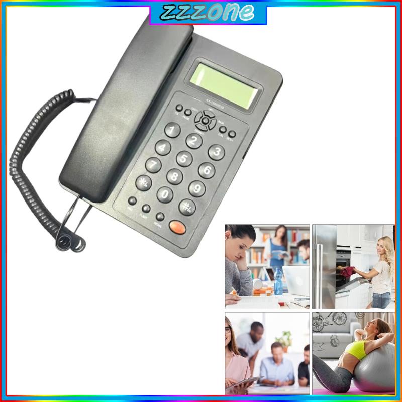 zzz Corded Telephone with Speaker Display Landline Phone Big Button
