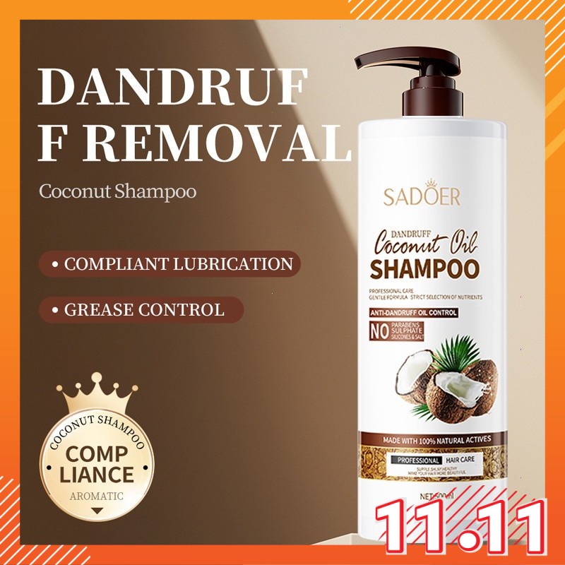 MAY SADOER Dandruff Coconut Oil Shampoo Nourishing Smooth Fluffy Anti ...