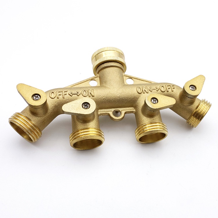 Brass Garden Hose Dispenser American Garden Outdoor Faucet Fourway