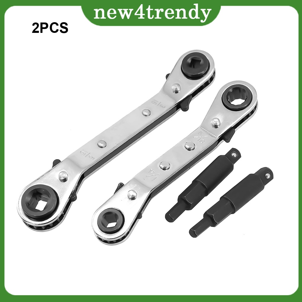 1/2/3/5 Silver Corrosion Resistance Square Ratchet Wrench For Easy