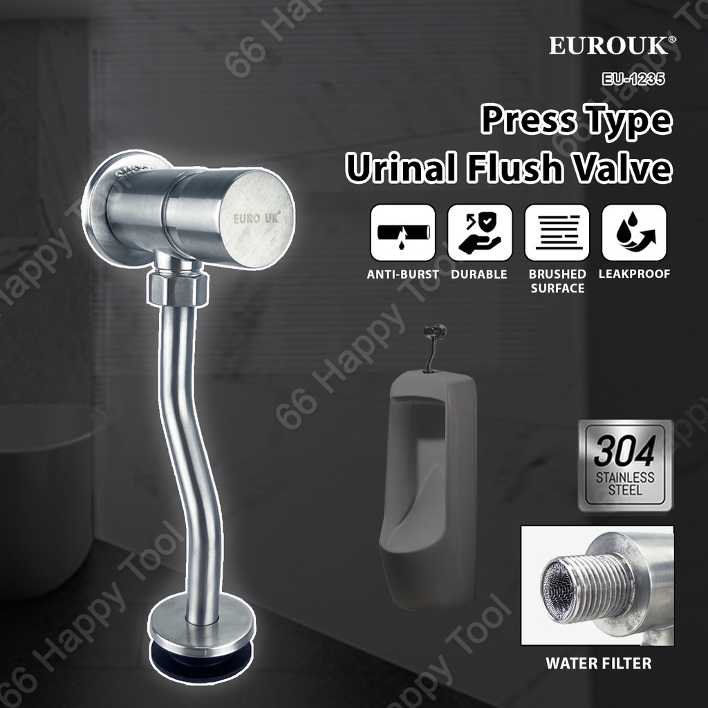 EU1235 Auto Self Closing Exposed Delayed Action Urinal Valve Flush