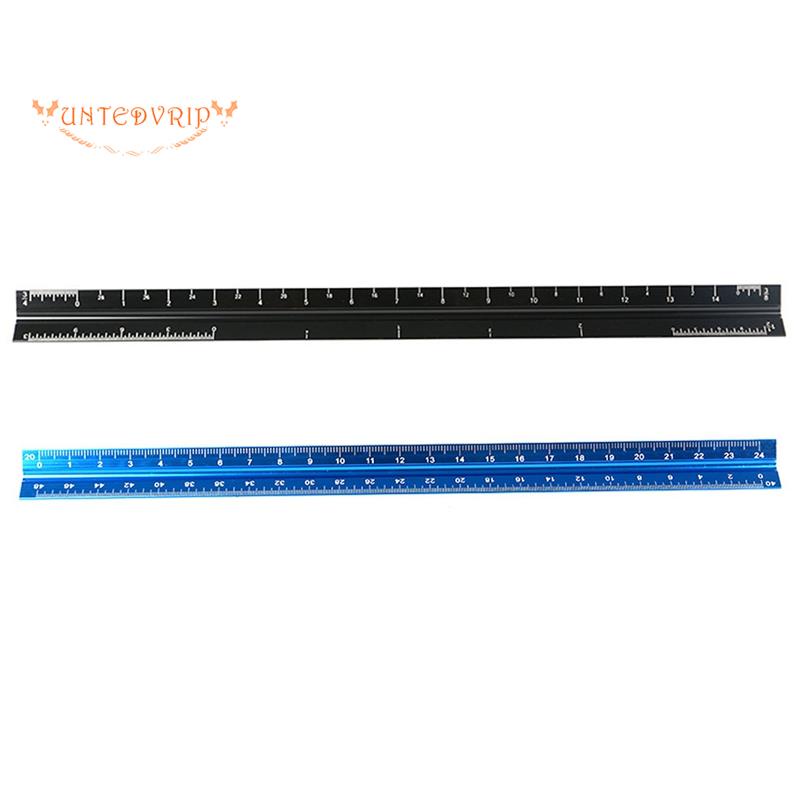 Architectural Scale Ruler 12Inch Aluminum Architect Scale Triangular ...