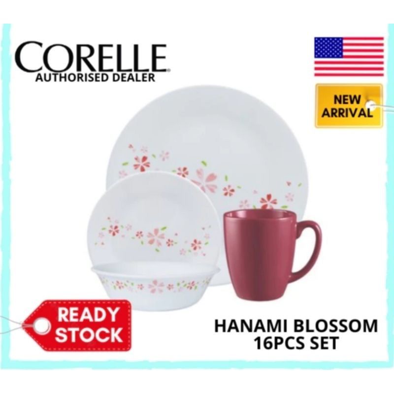 16PC HANAMI BLOSSOM LIVINGWARE SET CORELLE | Shopee Malaysia