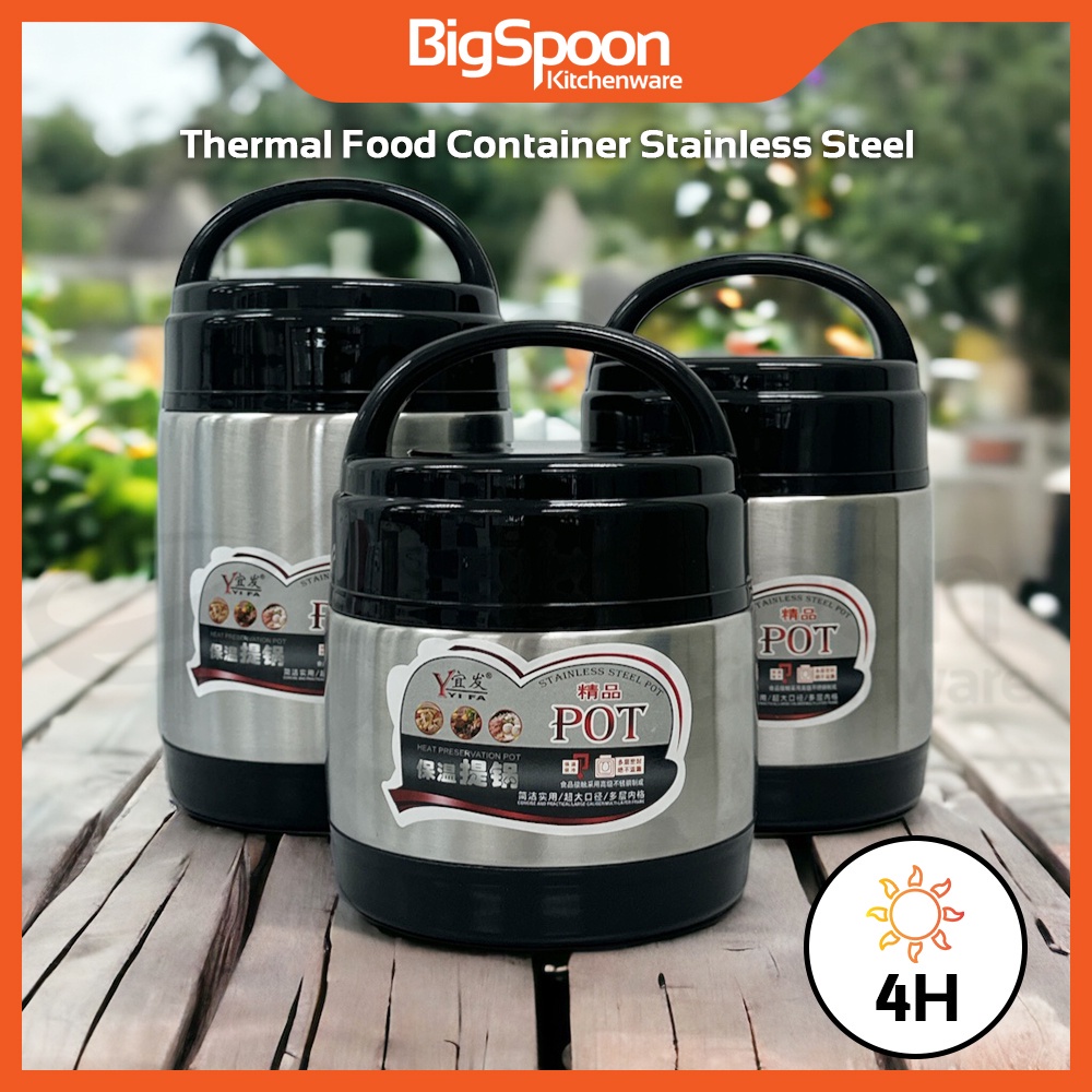 BIGSPOON Thermos Food Container Stainless Steel |Insulated Lunch Box