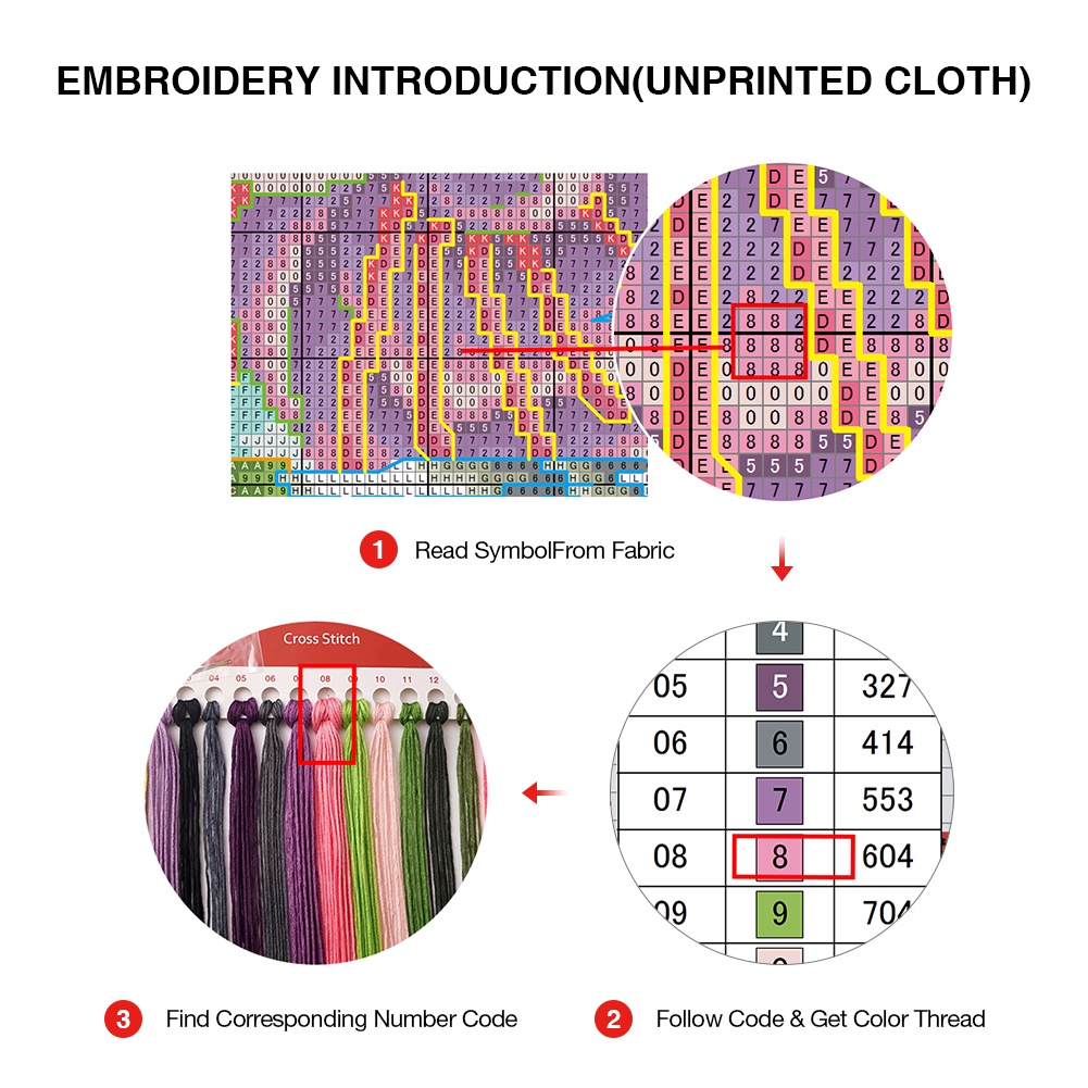 Embroidery Eco-cotton Thread 14CT Printed Still Life Cross Stitch Kit ...