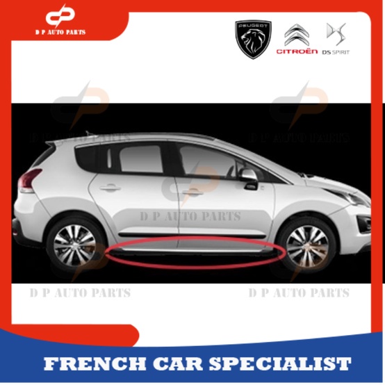 Side Skirt Under Body Mounting c/w Chrome Only For Peugeot 3008 T84 ...