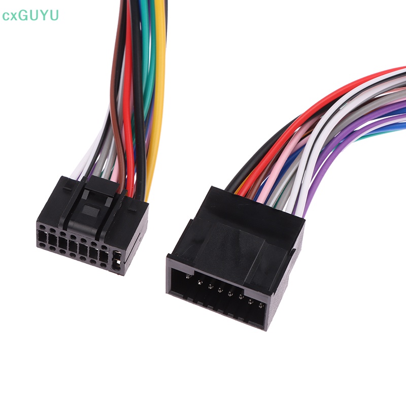 [cxGUYU] 16 Pin Universal Car Stereo Radio ISO Wire Harness Kits Power