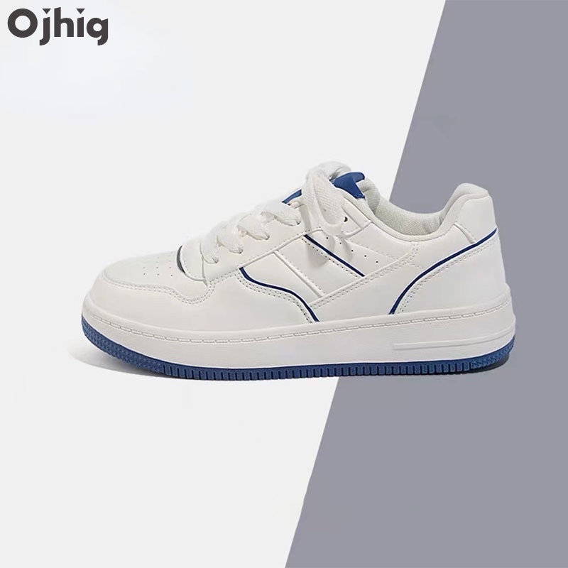 OJHIG Women's white shoes.Increase the thick bottom.Soft, lightweight