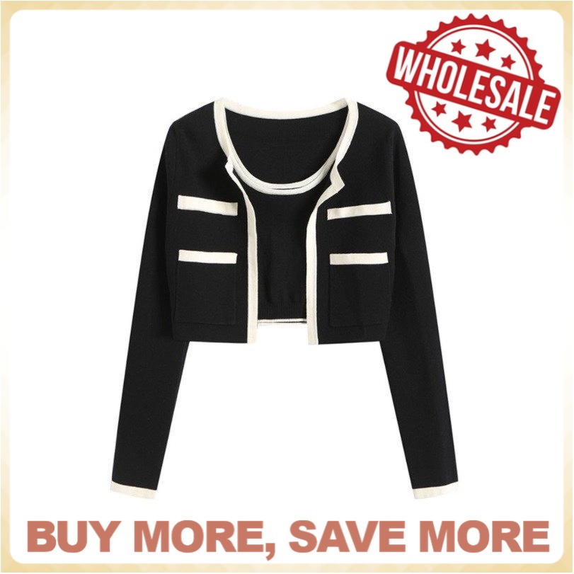 Button Front Crop Jacket main image 1