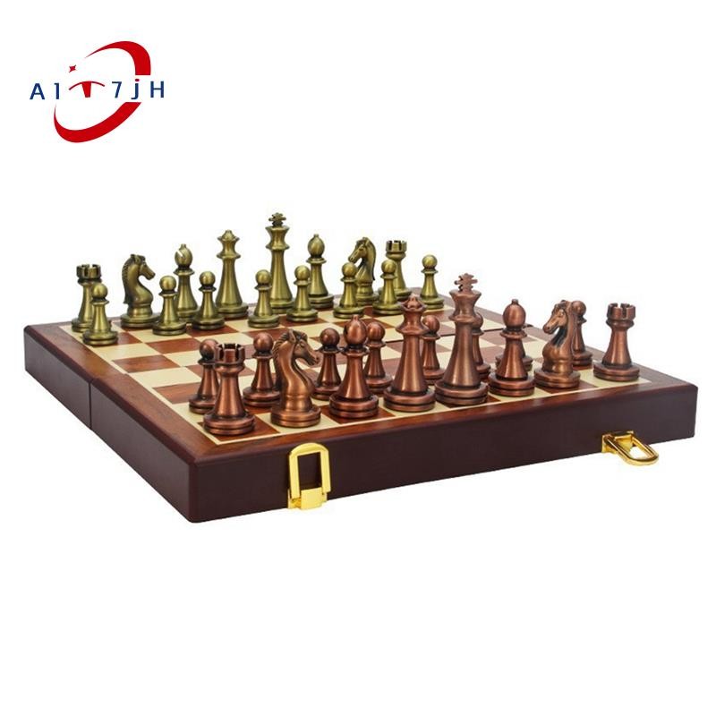 Folding Metal Chess Chess Box Chess Pieces Metal Chess | Shopee Malaysia