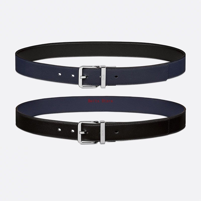 Top Grade Reversible Belt Leather Blet With Gift Box--Black And Navy ...