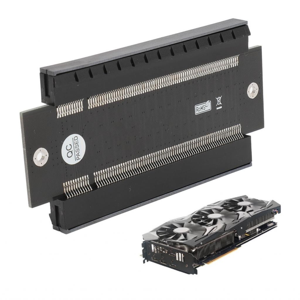 Newlanrode PCIe 16X Female to Riser Adapter PCI Express Extender ...