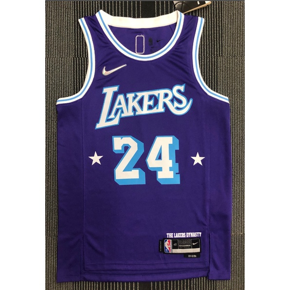 hot pressed 2022 nba Los Angeles Lakers No. 24 KObe Bryant purple city ...