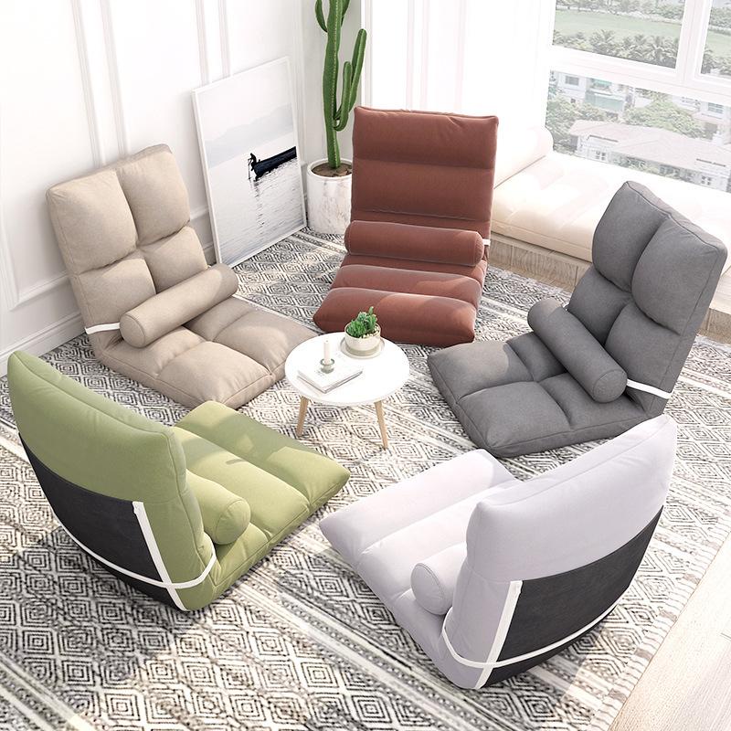 Adjustable Single Folding Recliner Foldable Tatami Lazy Sofa Cushion Floor Chair Kerusi Sofa Malas Lipat Laras