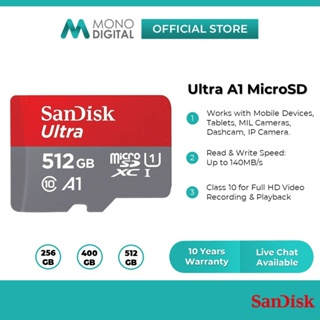 SanDisk 512GB Micro SD SDXC MicroSD UHS-1 A1 Class 10 512G 512 GB Ultra  150MB/s
