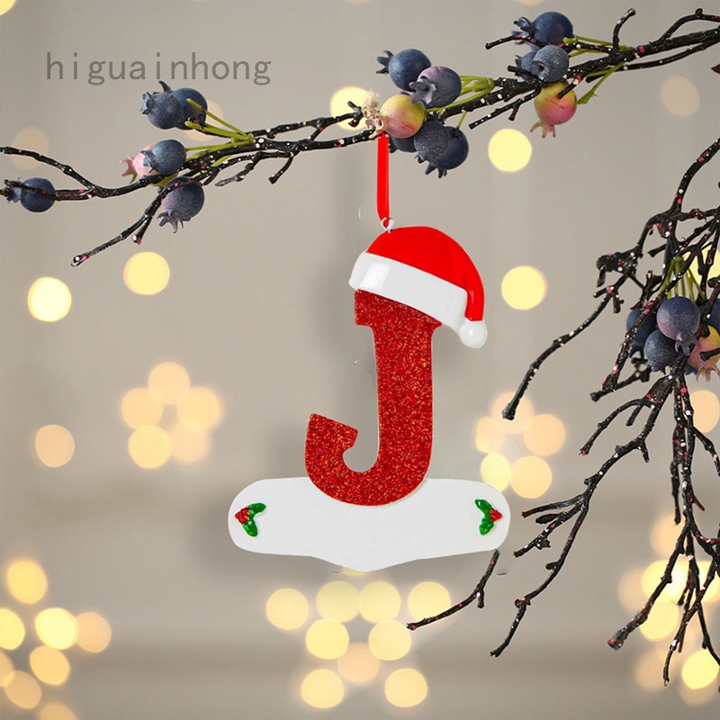Hong Christmas tree ornaments English letter ornaments Christmas letter