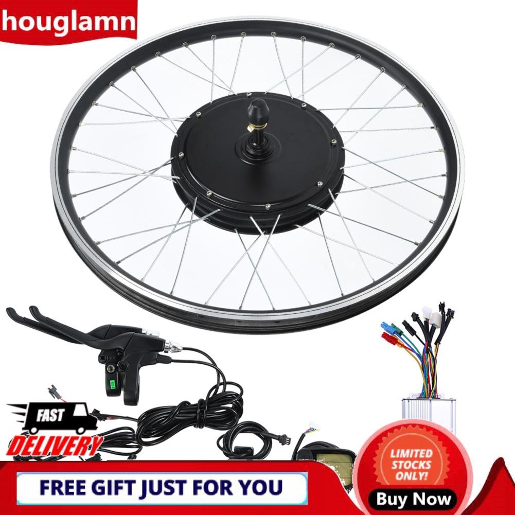 Houglamn Electric Bicycle Conversion Kit Mountain Bike Ebike Endurance with 48V 1500W 700C