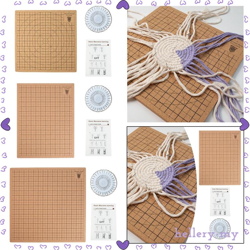 [HelleryMY] 31x Macrame Board and Pins Beadsmith Macrame Board with T