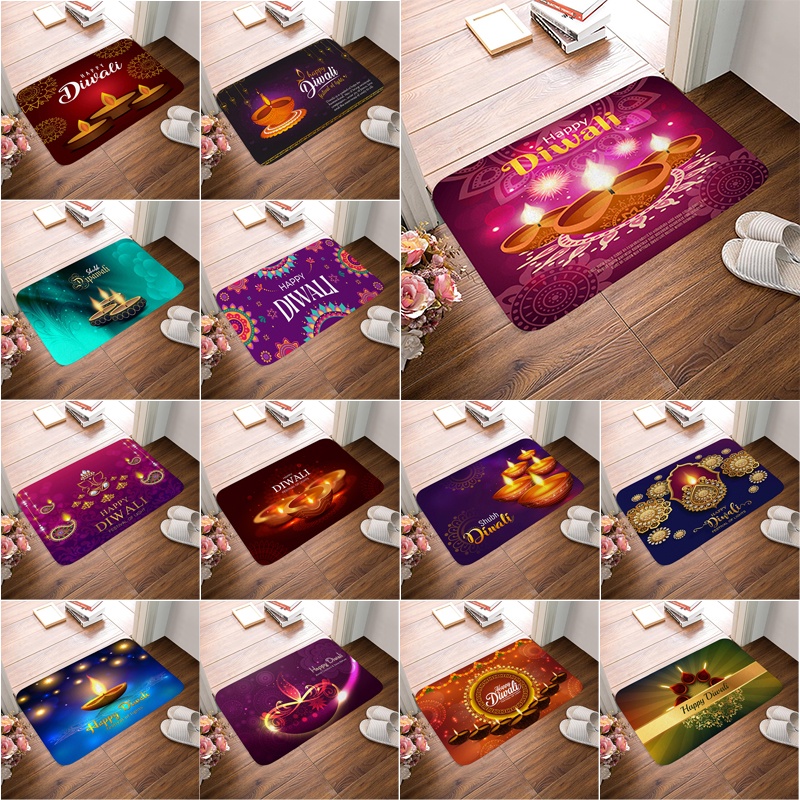 Hinduism Deepavali Door Mat for Diwali Practical Gifts for Friends