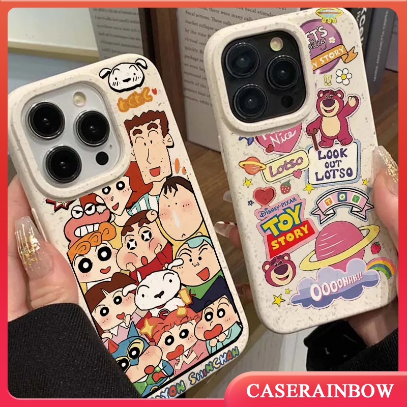 Skin-feel Bear Lotso Crayon Shin-chan Space Planet Toy Story Phone Case ...