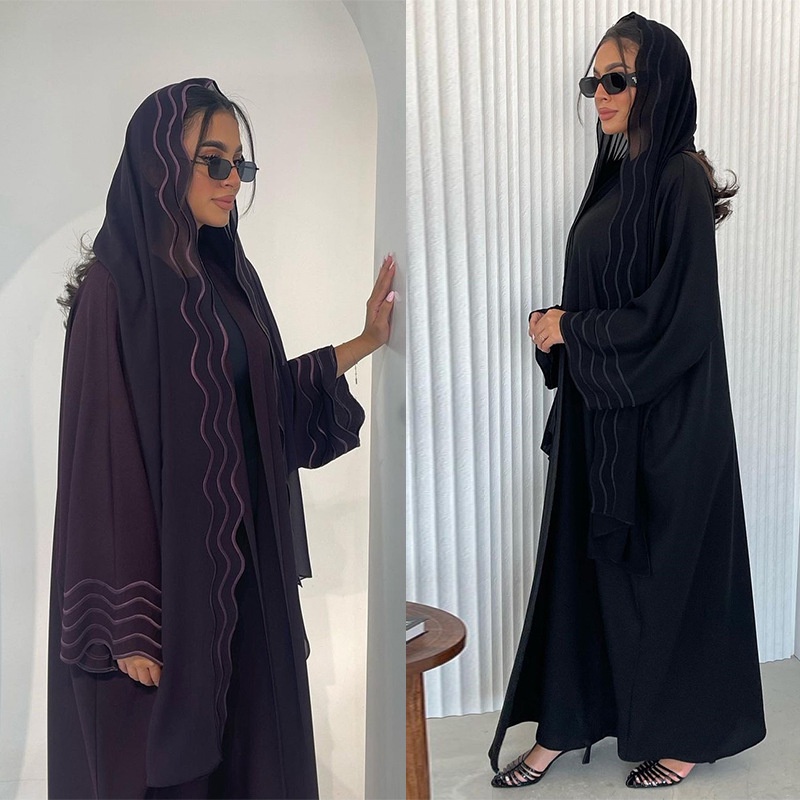 Ramadan Arab Embroidery Cardigan abayas Women Wear Muslim abaya ...