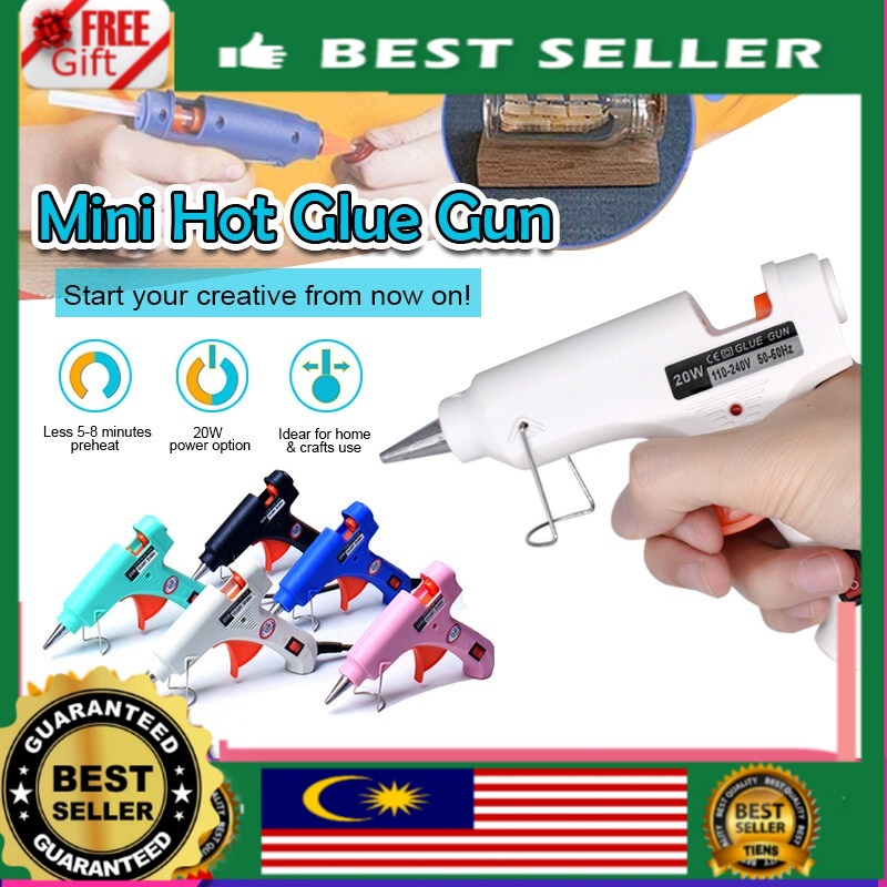 Gift + Locall Seller 20W Hot Glue Gun Silicone Adhesive Melt Glue Gun