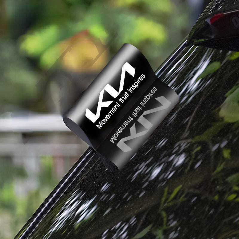 HYS NEW KIA Car Sticker Wash Label Style Trunk Door Decals PVC Auto