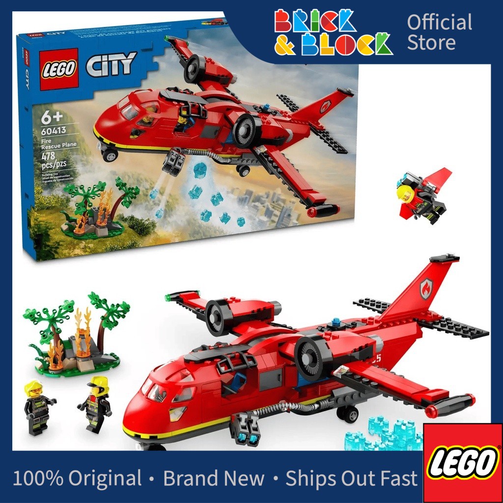 LEGO 60413 Fire Rescue Plane LEGO City Shopee Malaysia