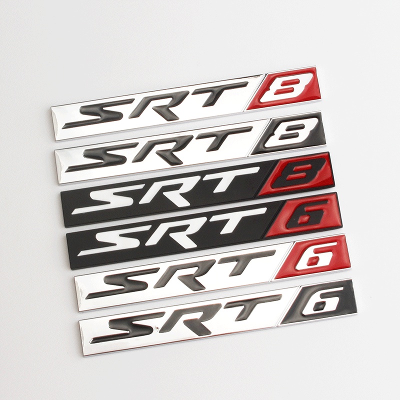 Srt8 Srt6 Metal Logo Sticker Dodge Male Sheep 300c Platinum Rui Badge 