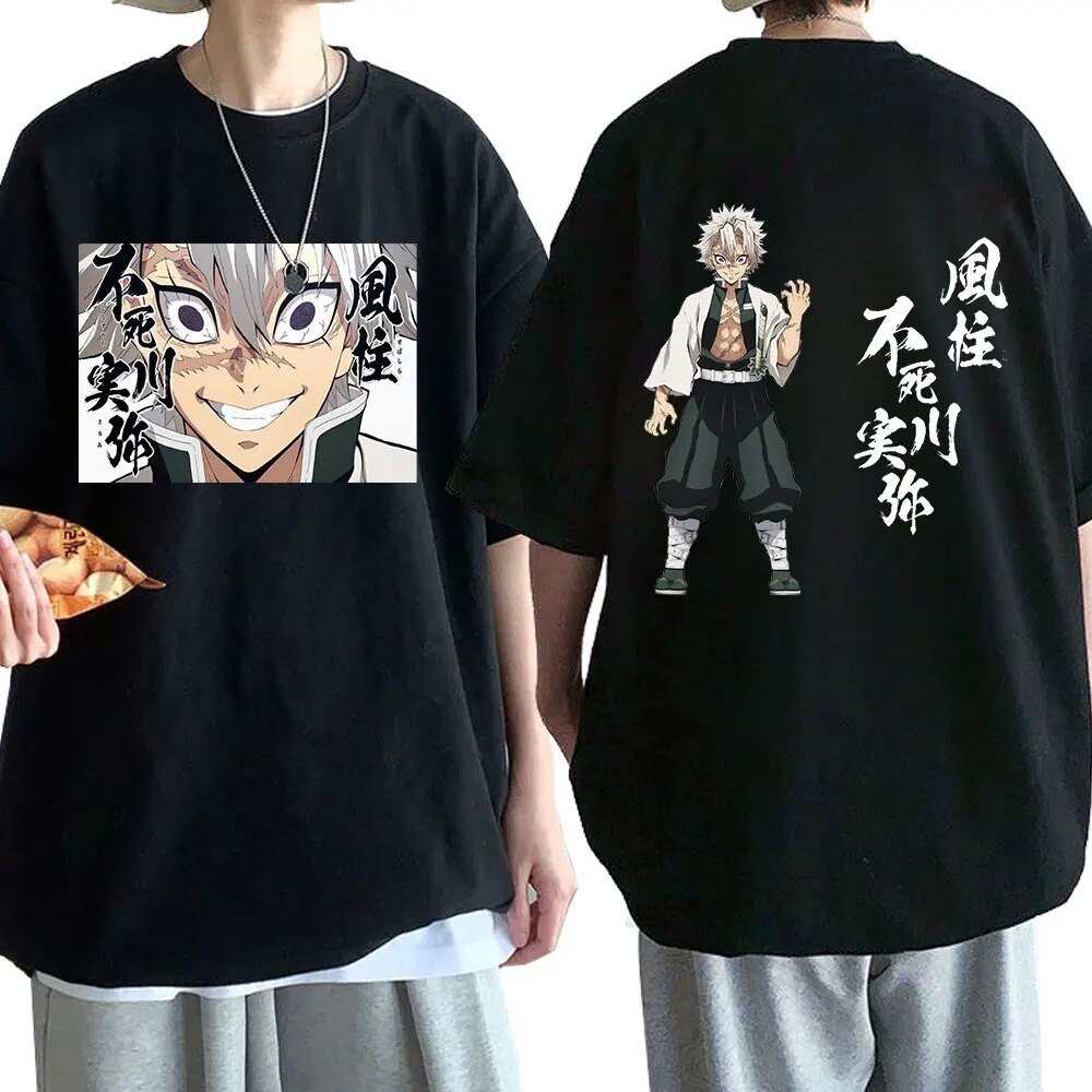 Anime Demon Slayer Shinazugawa Sanemi Tshirt Manga Kimetsu No Yaiba T T 