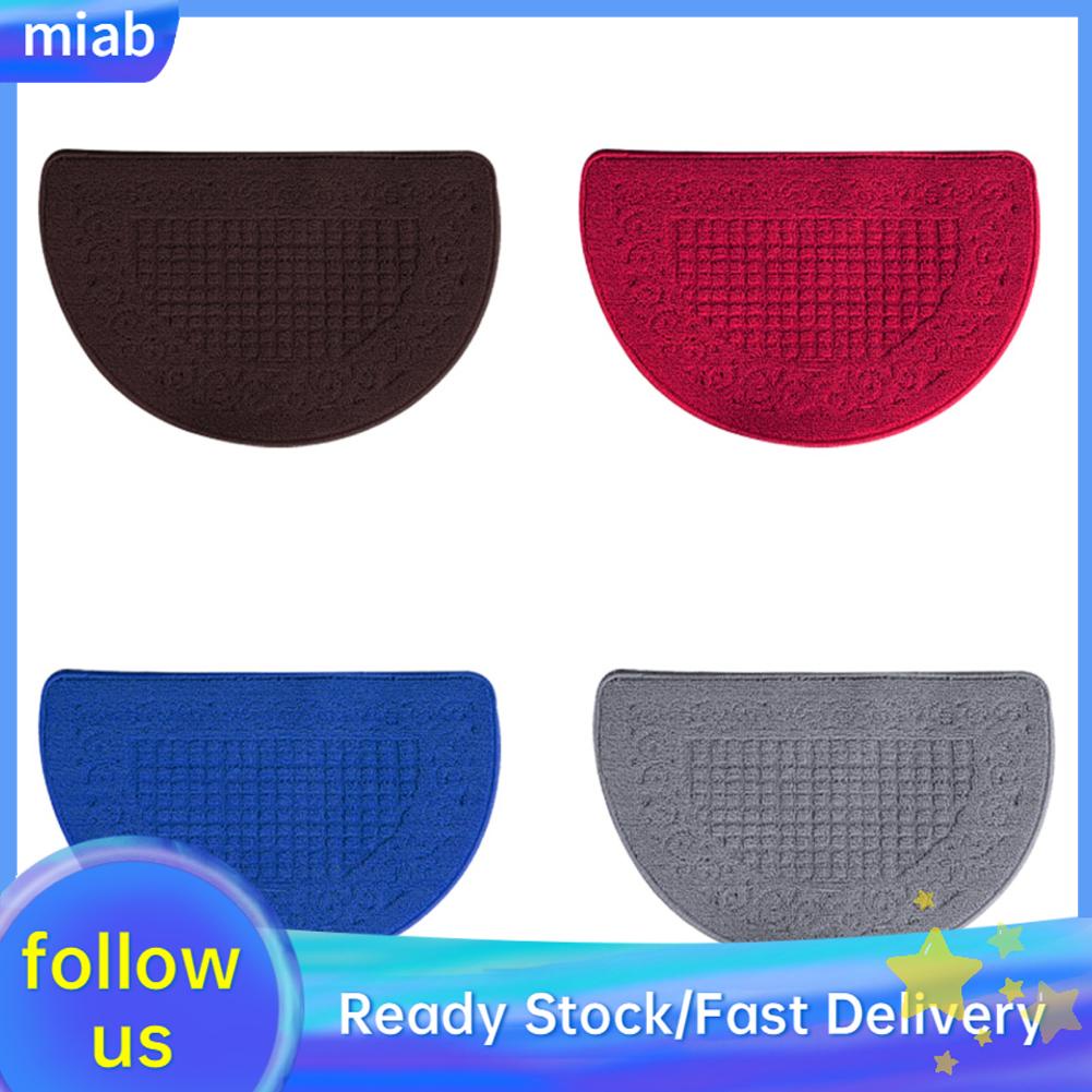 Maib Half Circle Doormat Semicircle Floor Mat Dust Trap Polyester Fiber
