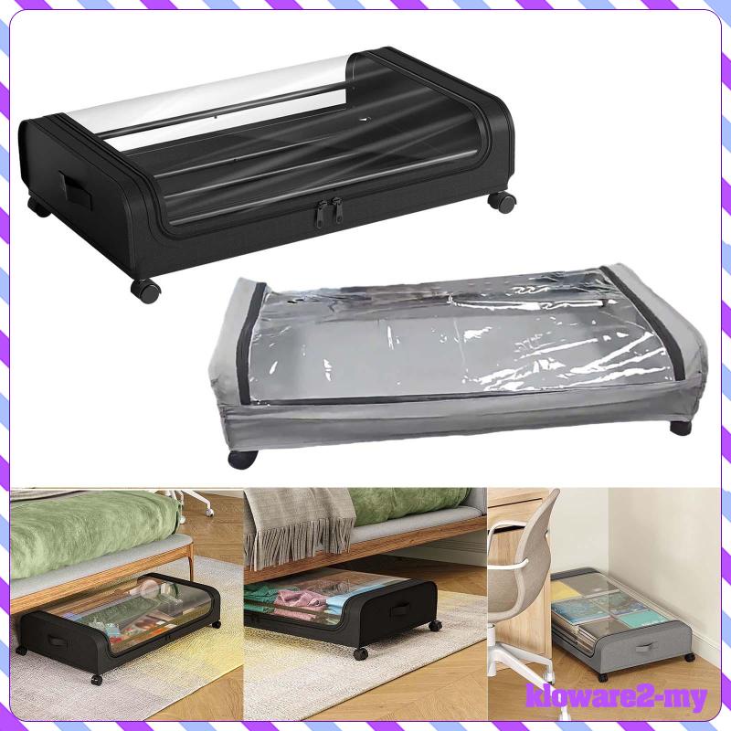 [KlowareafMY] Underbed Storage Box with Wheels Rolling Underbed Storage