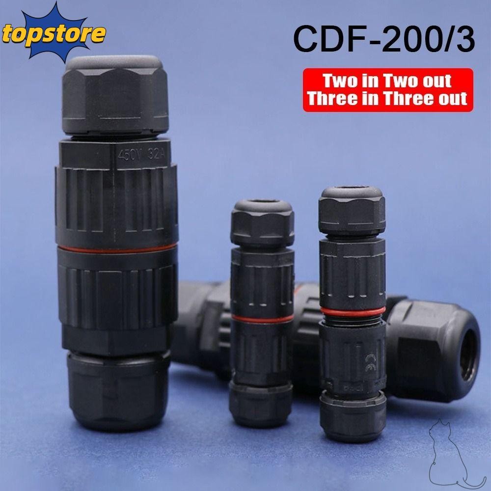 TOPSTORE Waterproof Cable Connector, Terminal Block 2/3 Pin Wire Cable ...
