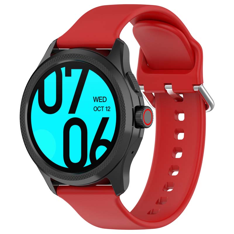 24mm Plain Silicone Strap For Mobvoi TicWatch Pro 5 Smart Watch Matte Belt Silver Buckle Band Quick Release Bracelet Wristband Shopee Malaysia