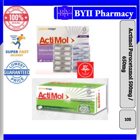 PARACETAMOL ACTIMOL / IFIMOL/ 500MG /650MG TABLETS 10S/STRIP(PAIN/FEVER ...
