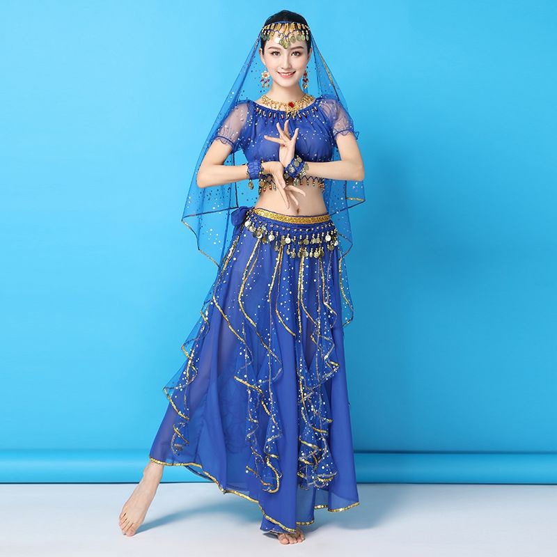 New Indian Dance Costume Suit Adult Female Belly Dance Costume