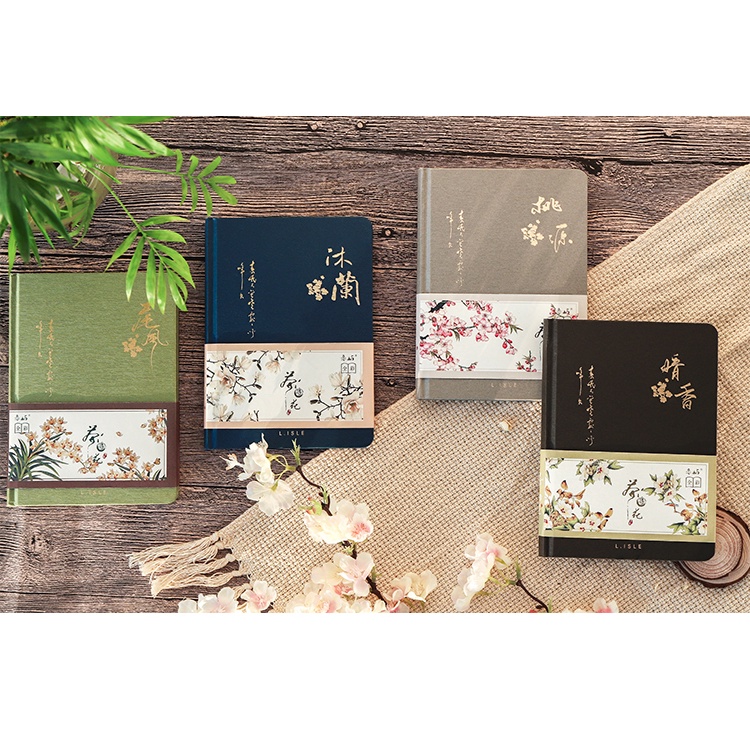 Oriental Chinese Style Notebook Color Page Creative Hardcover Diary ...