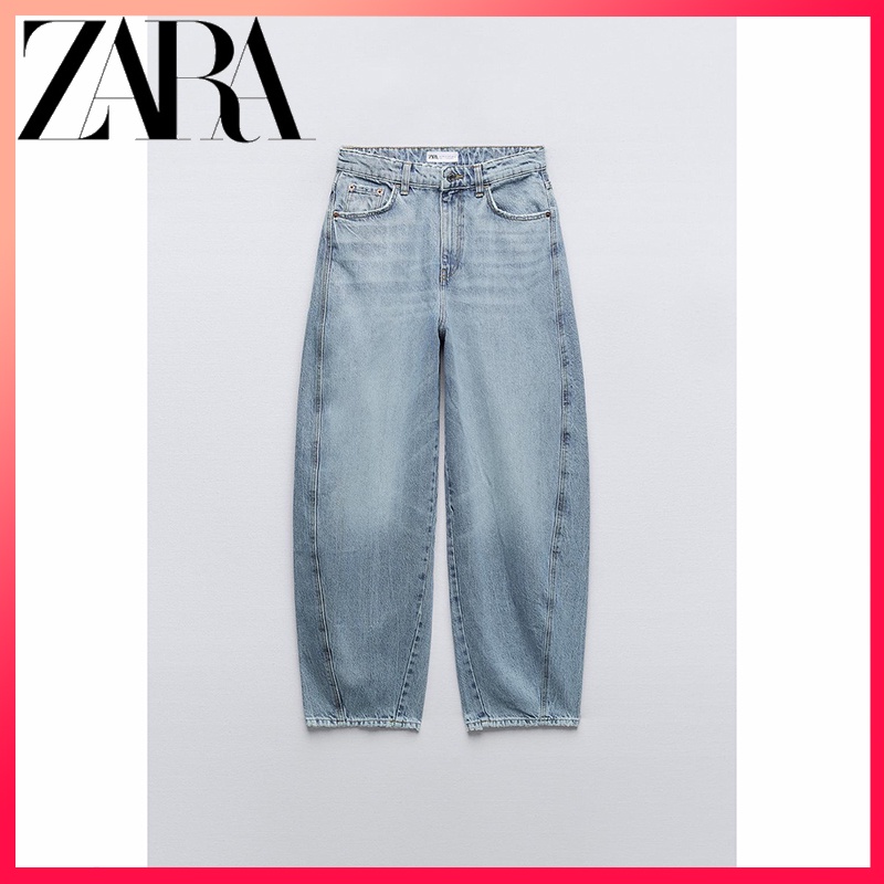 Zara New Trf Womens Mid Waist Leg Jeans Shopee Malaysia 5801