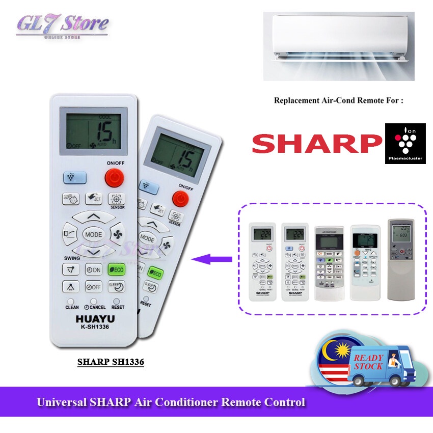 SHARP AIR COND REMOTE CONTROL UNIVERSAL KSH1336 UNIVERSAL REMOTE AIR