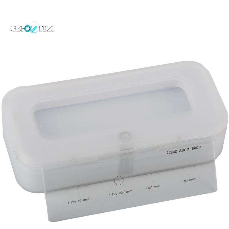 0.01mm Microscope Slides Reticle Calibration Slide Ruler Cross