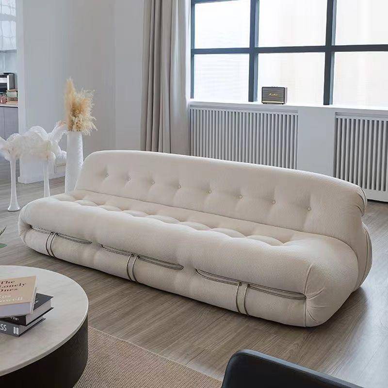 Nordic small unit lamb plush shaped steel tooth hippo sofa with ...
