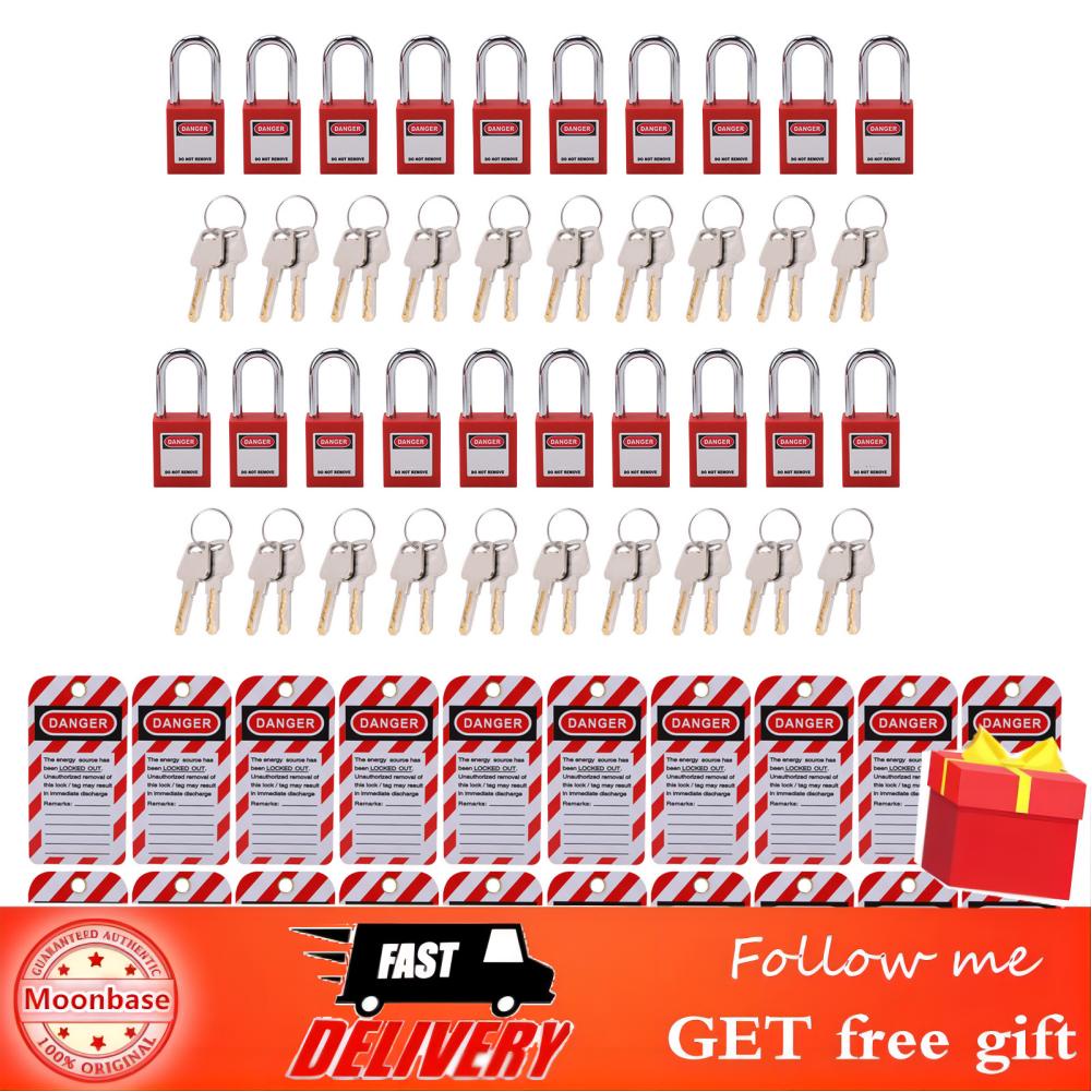 Moonbase Lockout Tagout Locks Stainless Steel Safety Kit with Keys Loto ...