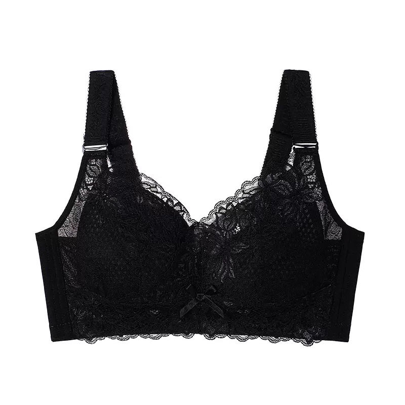 Fallsweet Women Minimizer Lace Bras Wireless Plus Size Lingeire Sexy Ultra Thin Underwear Full 