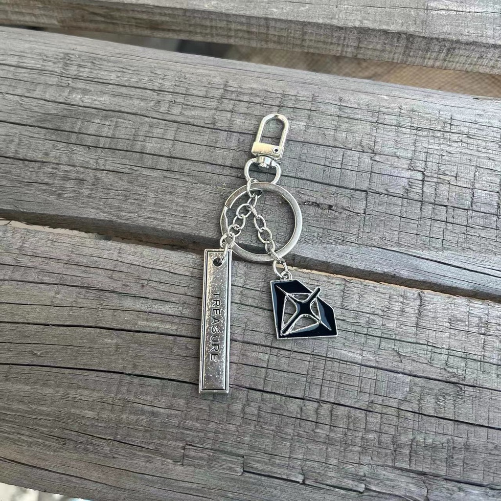 Kpop Idol TREASURE Logo Keyring TRUZ 2nd Full Album Reboot Merch metal ...