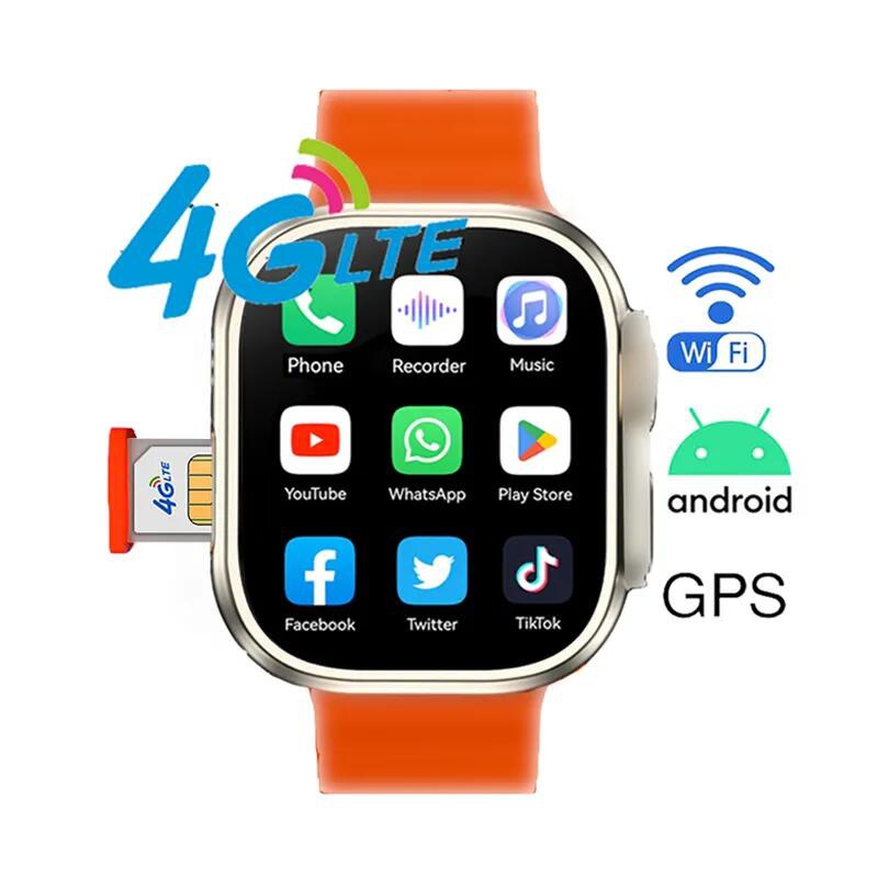 Android Smart watch with SIM card solt WIFI 4G SIM card C90 ultra C90 Max smartwatch 4g sim card