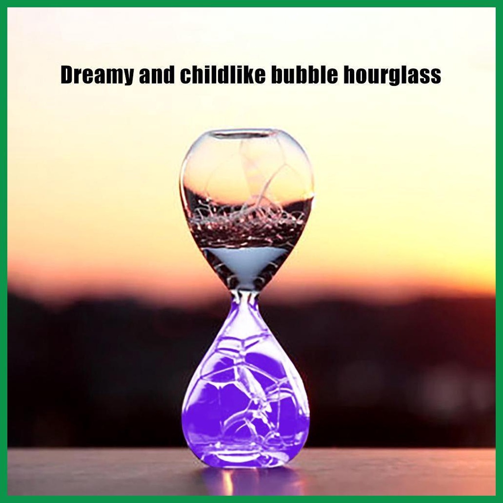 Glass Bubble Hourglass Creative Dream Foam Hourglass Timer Glass Liquid