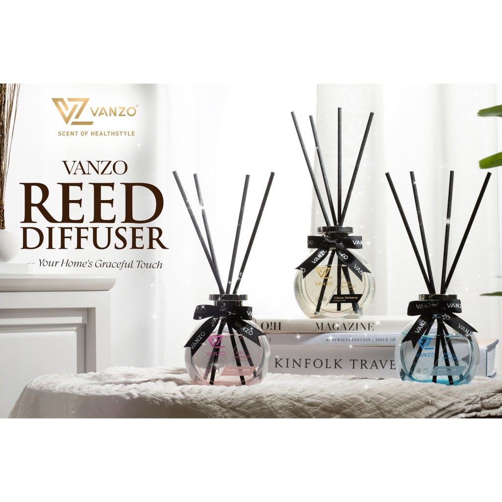 (New Product and Ready Stock) VANZO Reed Diffuser Citrus Verbena ...