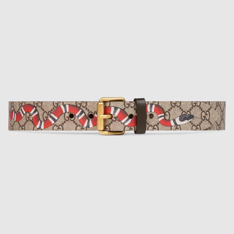 Brand New And Is Gucci GG Coral Snake Pattern Belt Men s 3.5cm Wide Imported Product Shopee Malaysia