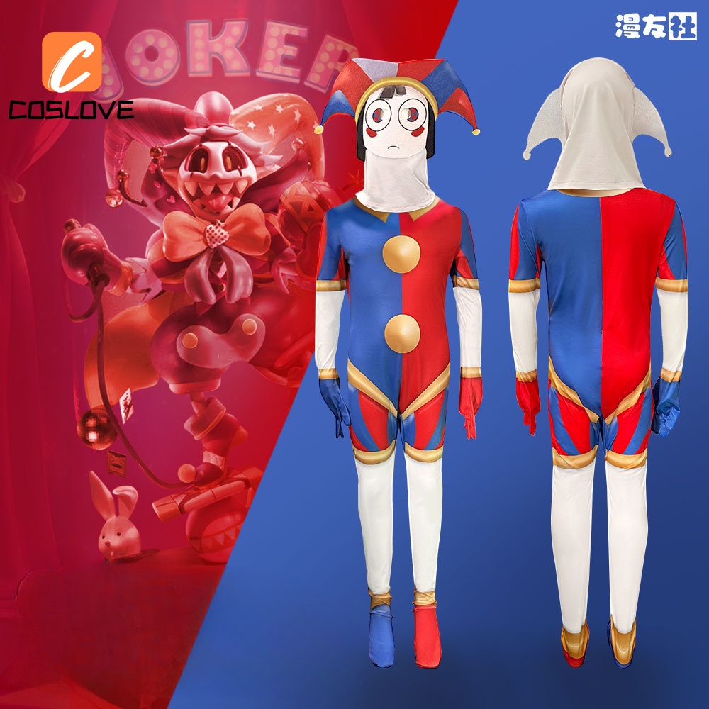 New Style Movie The Amazing Digital Circus Pomni Cosplay Full Set